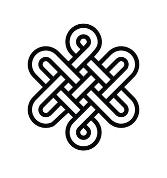 Tuvan knot of happiness and peace