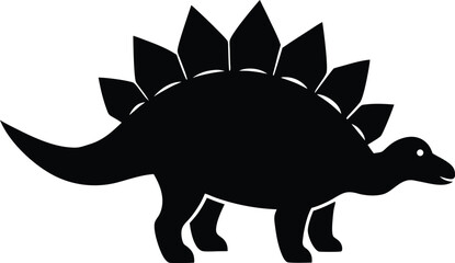 Stegosaurus silhouette vector art Illustration © DesignConcepts
