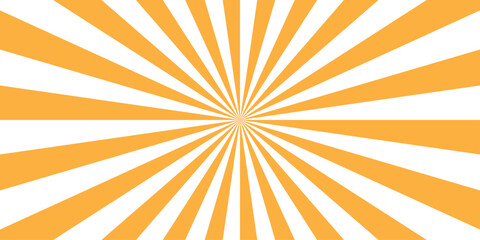 Fototapeta premium abstract orange and white retro with sunburst pattern orange and white design. Vintage sunrays illustration swirl line. sun beam vector banner design and comic burst gradient concept pa