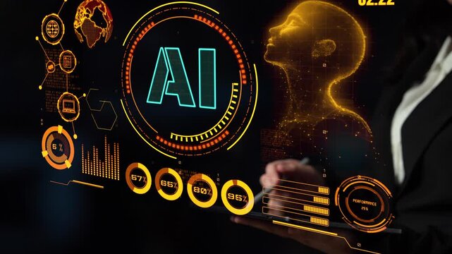 AI Assistant Brain Processor with LLM Technology, Big Data, Machine Learning, Generative AI for Business Support, Future Agentic AI Technology and Artificial Intelligence Prompt Engineering. Thunk