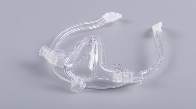 Clear Flexible Plastic Nasal Cannula with Soft Ear Support for Oxygen Therapy