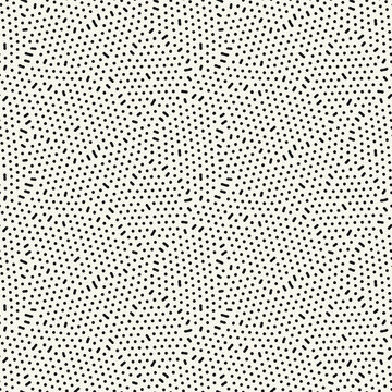 Vector seamless pattern. Free form organic shapes. Stylish structure of natural spots. Hand drawn abstract background. Can be used as swatch in Adobe Illustrator. Monochrome dotted print.
