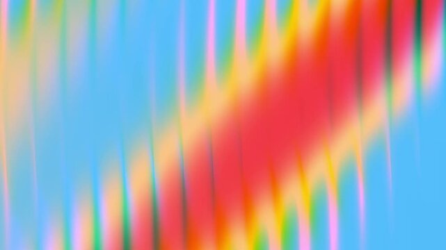 Vibrant multicolored vertical light streaks with blue and orange tones creating a dynamic rhythmic pattern for high-energy creative projects