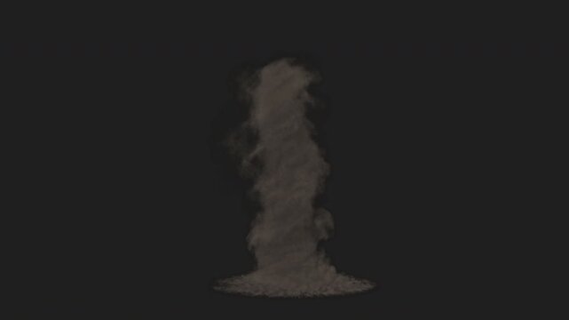 Realistic Tornado Cyclone VFX with Spinning Wind, Dust and Debris &ndash; Cinematic Natural Disaster Storm Effect for Movies, Games and Visual Effects