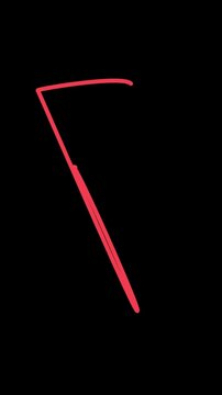 Glowing red hot wire sparking in dark background with dramatic lighting effect