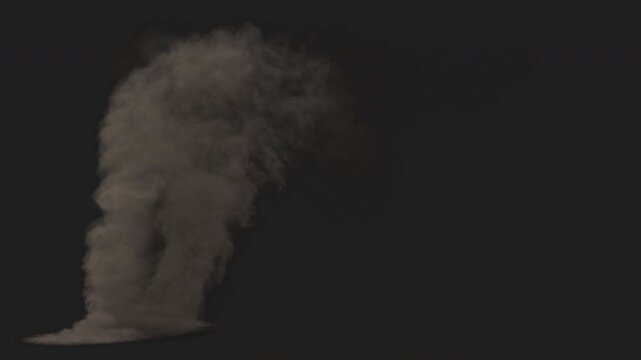 Realistic Tornado Cyclone VFX with Spinning Wind, Dust and Debris &ndash; Cinematic Natural Disaster Storm Effect for Movies, Games and Visual Effects