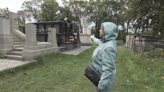 Walk Among Classical Marble Statues and Graves at Historic Cemetery in Lviv