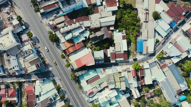 4K Drone Aerial of Cu Chi District in Vietnam