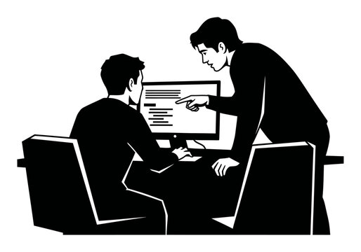 Pair Programming - Coding Bootcamp Silhouette