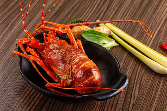 Delicous expensive Steamed omar lobster