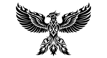 Obraz premium Tribal Phoenix Tattoo Design