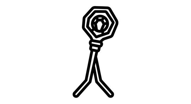 Icon of a pretzel with a classic twisted shape and salt crystals. Illustration in a clean, minimalist style.