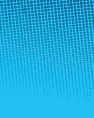 Fototapeta premium Blue Halftone Dot Pattern Gradient Background Vector 
