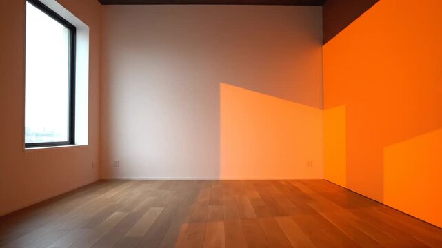 Modern interior with sunlight and empty space for conceptual design