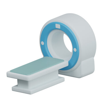 3D CT Scan Machine Medical Imaging Radiology Equipment Illustration