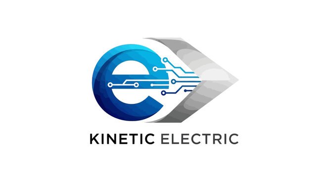 Electric company logo design.