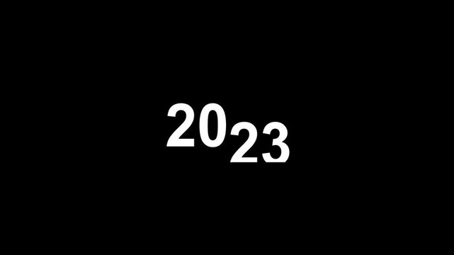 Timeline Scroll from 2001 to 2029 on Black Background. 2001 to 2029 text animation scrolling up, 2029. 4k black background icon animation