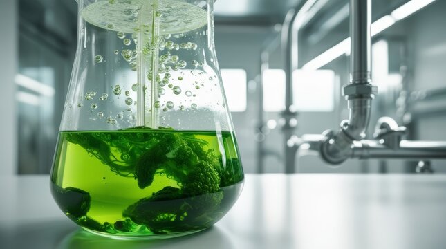 Laboratory Algae Cultivation in Bio Reactor
