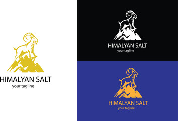 Obraz premium markhor mountain salt logo