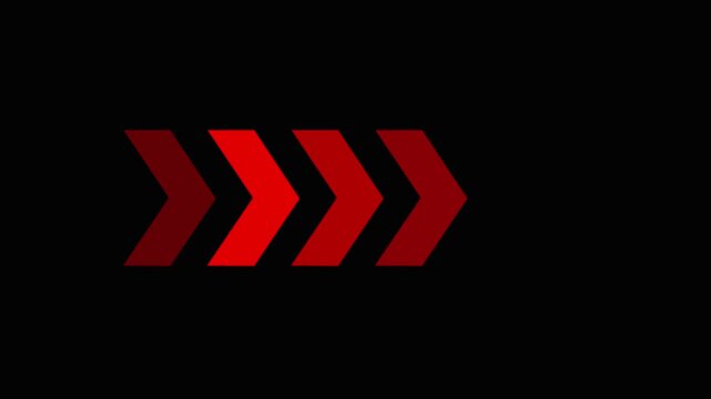 Glowing neon arrow loading icon illustration 4k