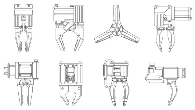 Industrial Robotic Grippers and Actuators for Automation Solutions