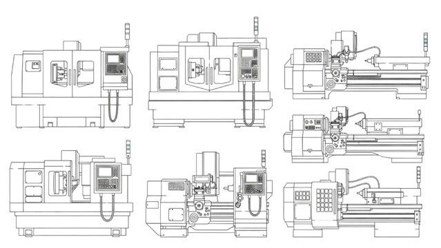 Comprehensive Blueprint Collection of Advanced Industrial CNC Machining Tools