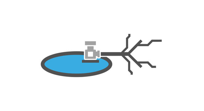 Neuron cell with axon terminals.
