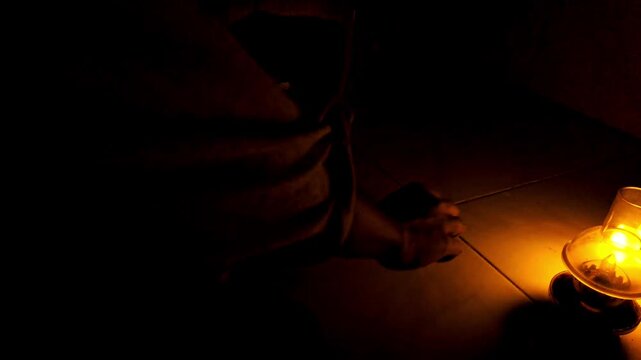 In a dimly lit room a man writes &ldquo;Rain&rdquo;, in that stillness. He finds that teaching doesn&rsquo;t always come from people, sometimes it falls softly from the sky.