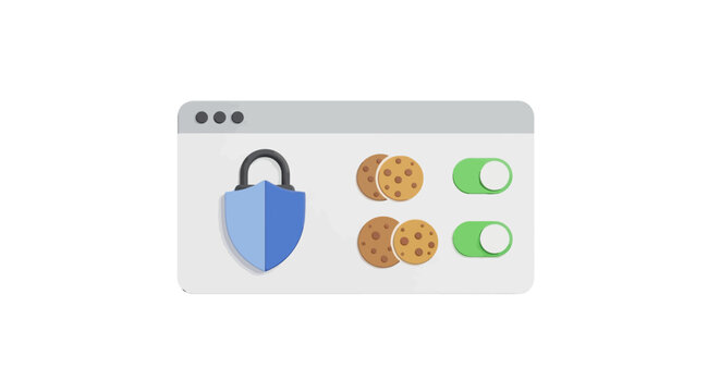 Digital security padlock icon online protection.