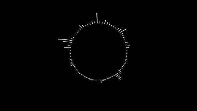 Sound wave animated audio waveform spectrum animation, Sound wave pattern on black background audio visualizer waveform animation music audio waveform music waveform, abstract music sound. 4k