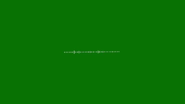 Sound wave animated audio waveform spectrum animation, Sound wave pattern on green background audio visualizer waveform animation music audio waveform music waveform, abstract music sound. 4k