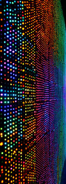 Colorful LED Light Display Wall