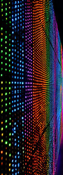 Colorful LED Light Display Wall