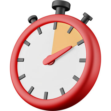 Limited time stopwatch 3d icon