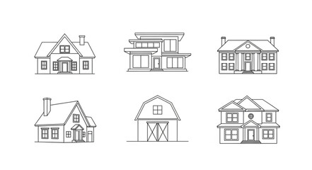 houses and a barn buildings. © Nayla