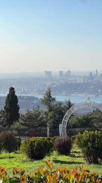aerial view of the city istanbul Camlicahil turkey