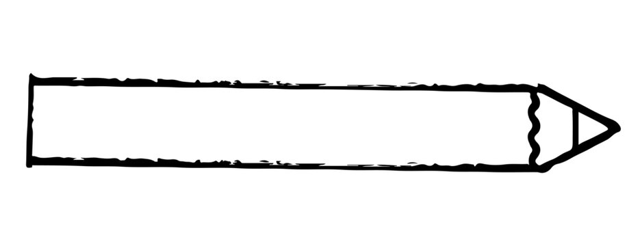 シンプルなえんぴつのイラスト