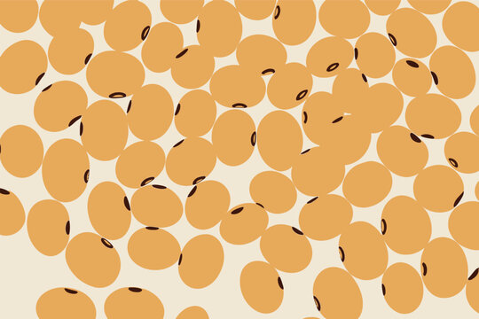 Round yellow objects scattered on a light background showing a simple pattern and design with no specific focus on any single piece