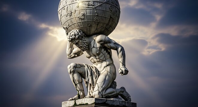 Atlas Statue - A Symbol of Strength and Burden.