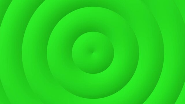Green concentric ripples, circles spreading on the water, hypnotizing liquid 4k looped animation.
