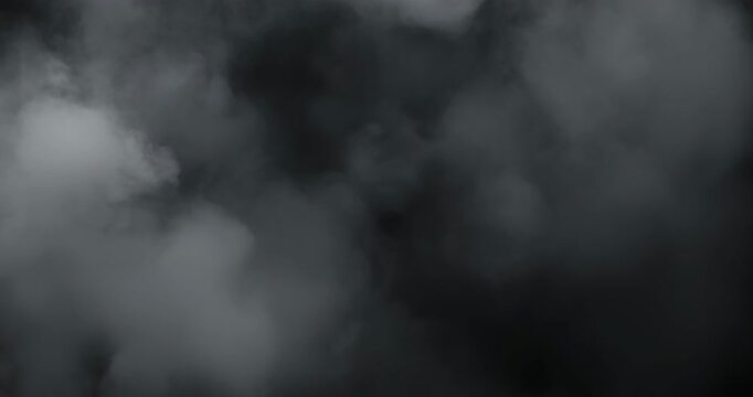Smoke on black background. Premium cinematic fog and smoke VFX element featuring smooth, continuous motion and carefully balanced density that creates a believable and engaging atmospheric effect.