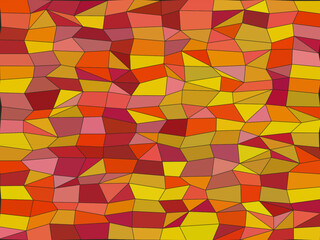 Obraz premium Abstract Stained Glass Pattern Rich Jewel Colors Vector Art