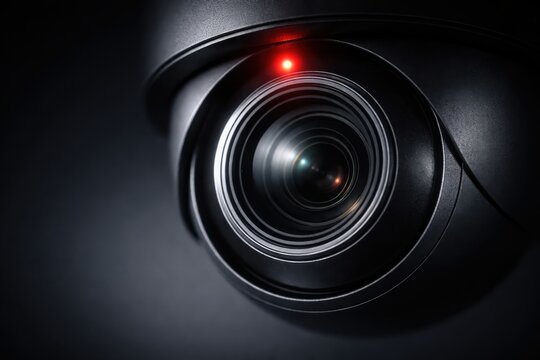 Surveillance Camera with Red LED Light.