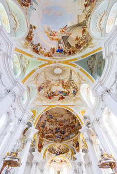 Abtei Neresheim Abbatia abt church innerchurch