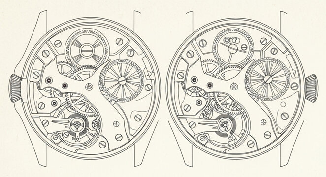 Mechanical Watch Inner Workings.