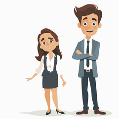 Fototapeta premium set_people_Cartoon_business_c...