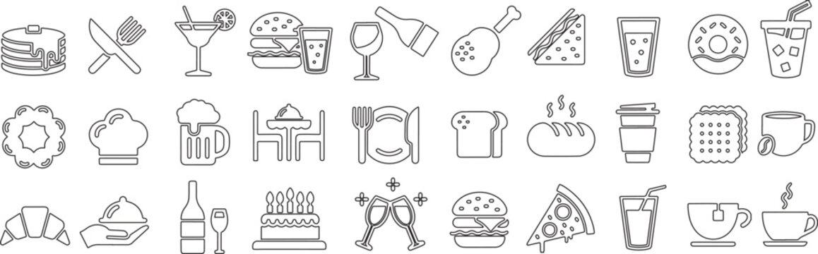 Collection of ancient egyptian hieroglyphs a detailed line art representation