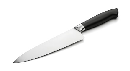 Fototapeta premium Sharp Kitchen Knife - Precision Cutting Tool for Culinary Tasks.