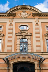 Fototapeta premium Historisches Gebäude in der Karlstraße in Sigmaringen (Hohenzollern)