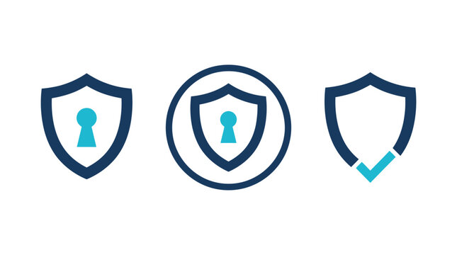 Digital Security Shields: Protection, Privacy, and Verification Icons